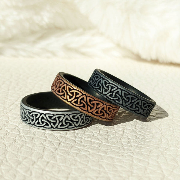 Trinity (Wider Design) Silicone Ring on Dual Layer 6mm