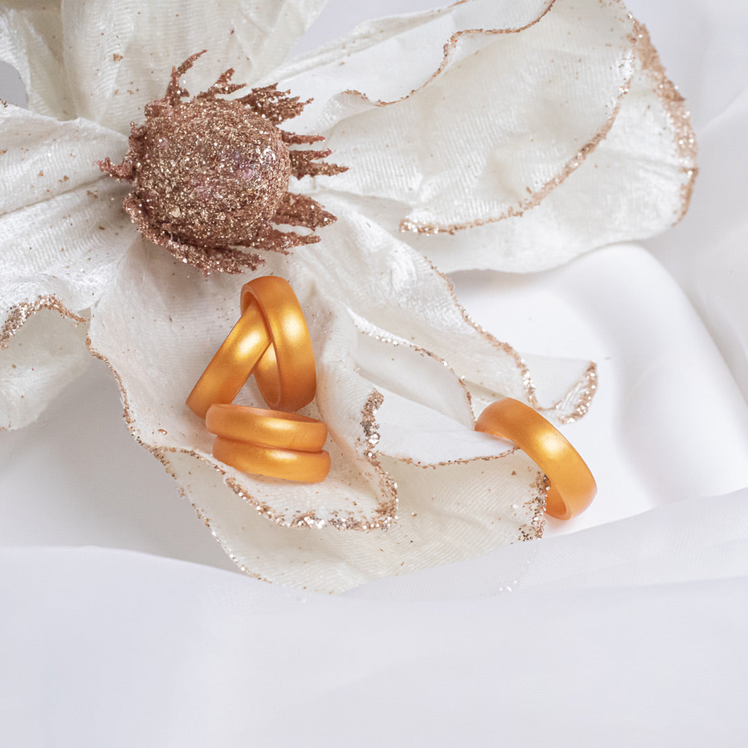Gold Breathable Silicone Ring