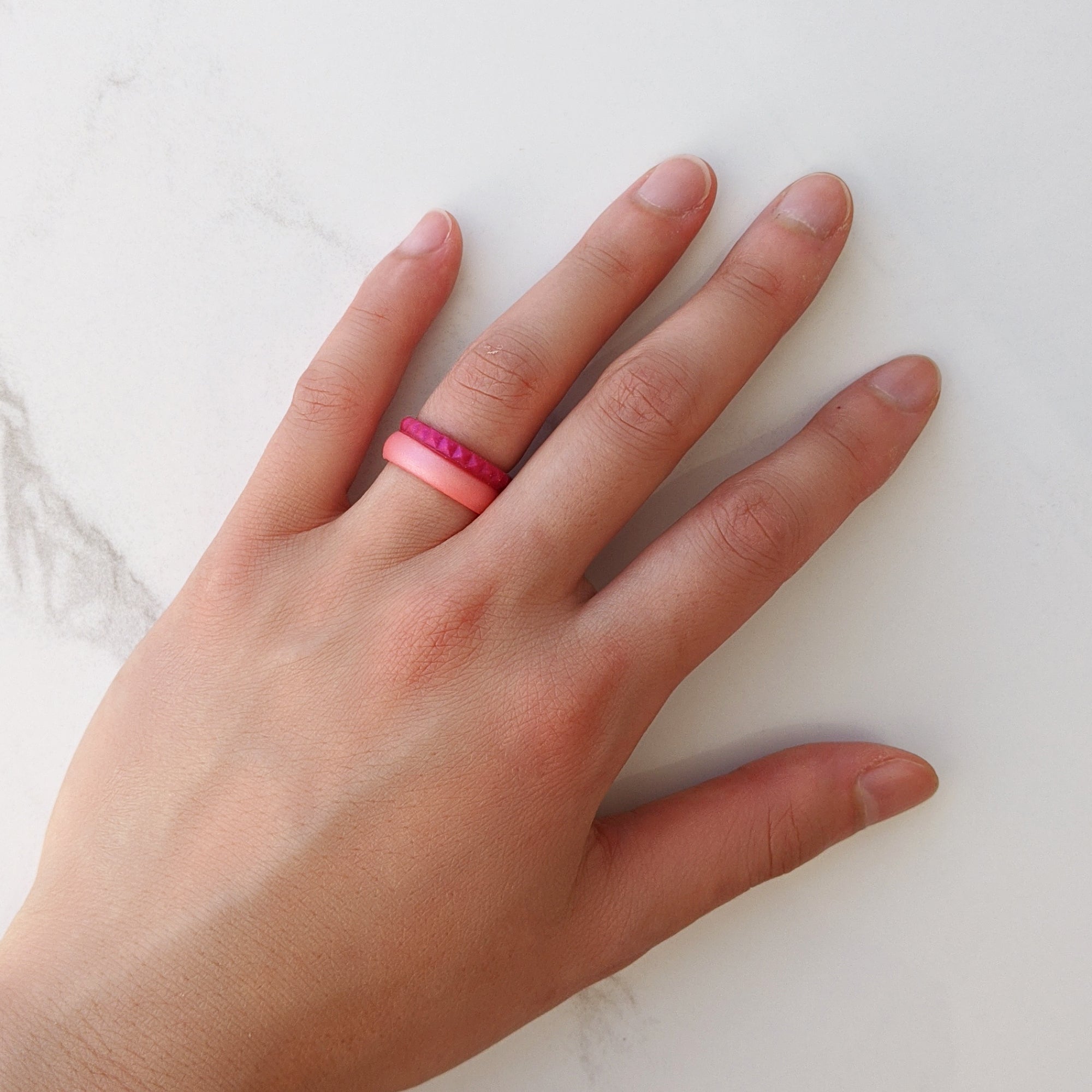Lovers Rose Gold Breathable Silicone Ring For Women - Knot Theory
