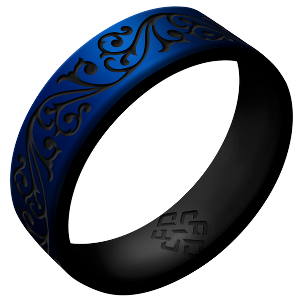 Filigree Silicone Ring on Dual Layer 6mm