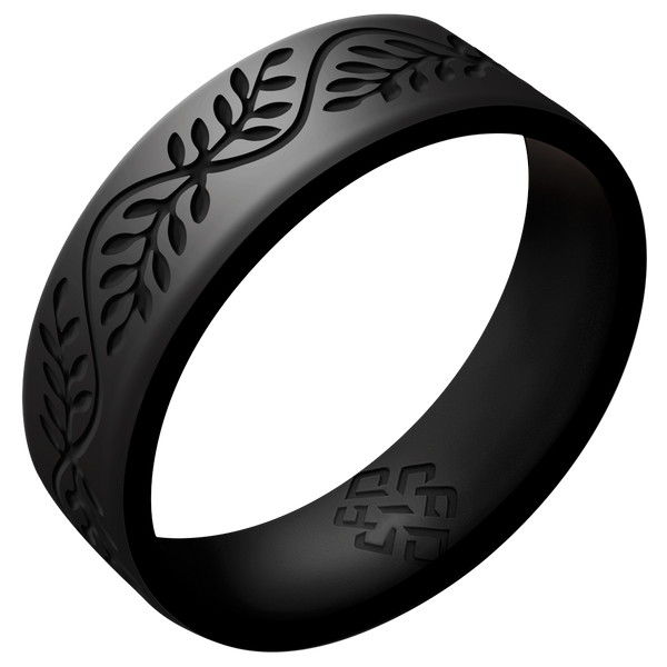 Laurel Silicone Ring on Dual Layer 6mm
