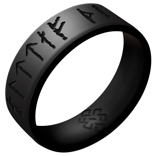 Yours Always Viking Ring on Dual Layer 6mm