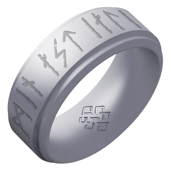 My Love Forever Viking Ring Rune on Rise 8mm